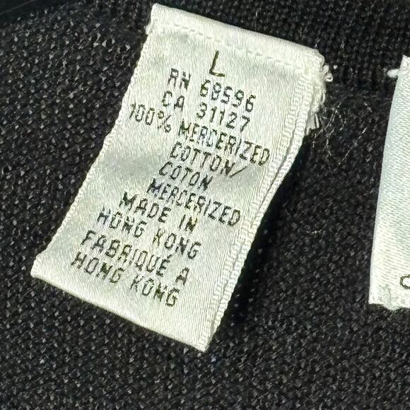 DKNY 100% Cotton Black Beaded Y2K Button Up Vintage Cardigan Size Small - Picture 6 of 7